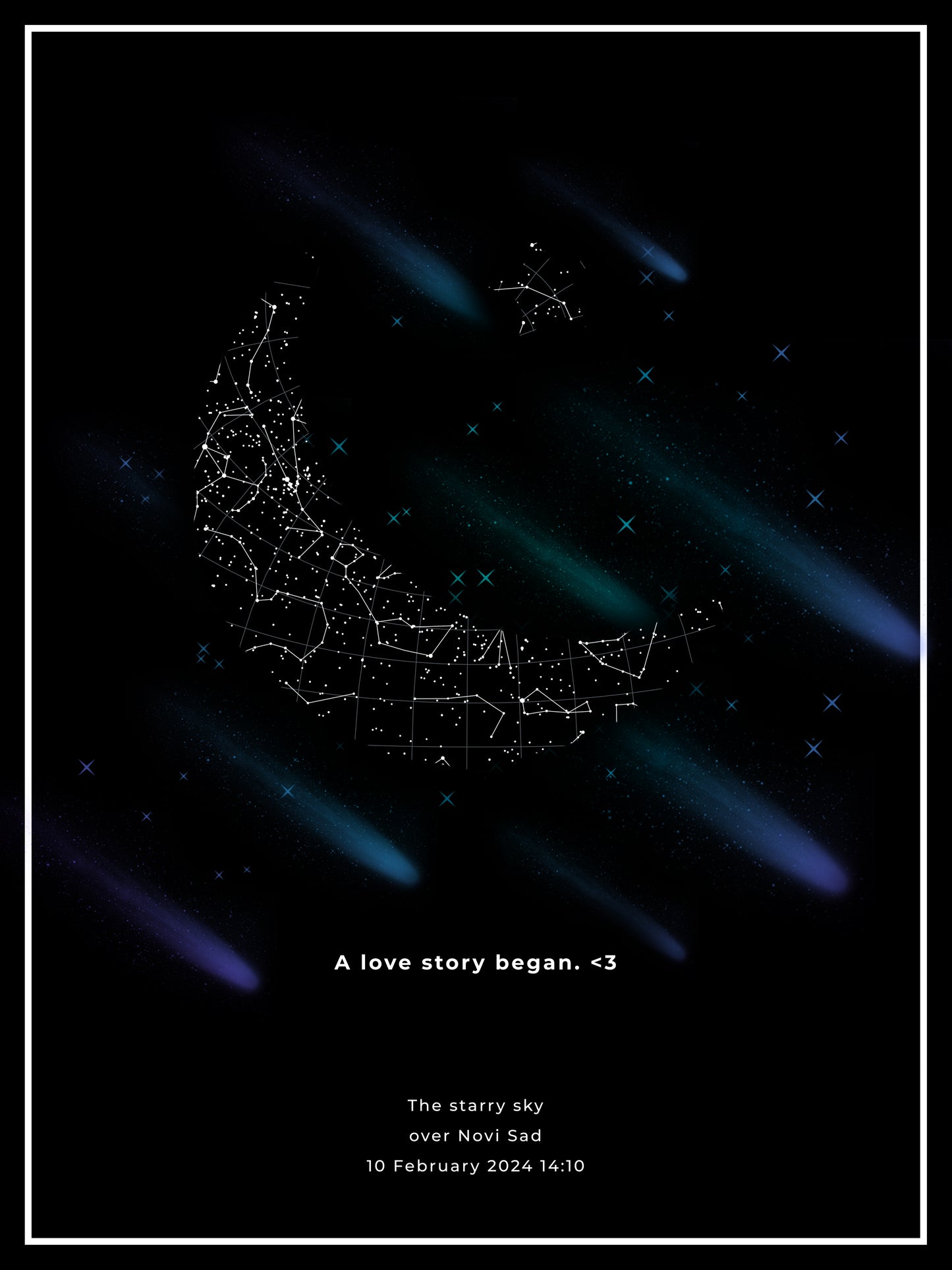 🌟 Zvezdano nebo vaše ljubavi — zauvek na papiru. 💖