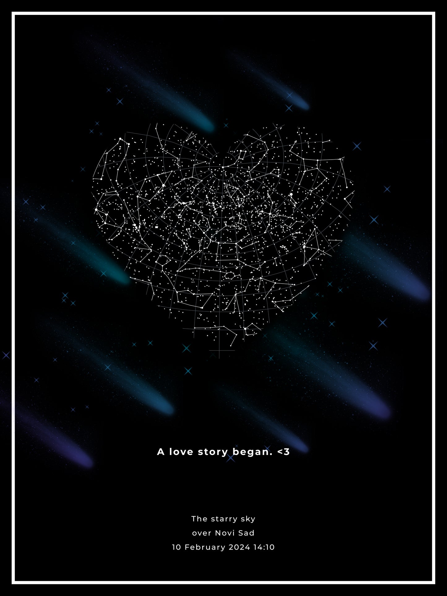 🌟 Zvezdano nebo vaše ljubavi — zauvek na papiru. 💖